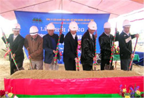 The construction of Hung Son 3 settlement Zone being started