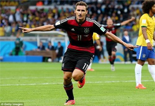 Miroslav Klose trở thành chân sút vĩ đại nhất lịch sử World Cup