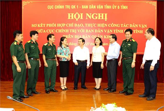 Quân khu 1: Phối hợp thực hiện tốt công tác dân vận trên địa bàn