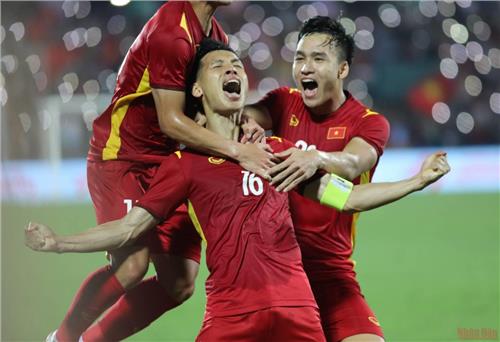 U23 Việt Nam chiếm ngôi đầu bảng A sau trận thắng tối thiểu U23 Myanmar