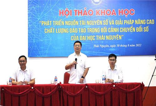 Phát triển tài nguyên số, nâng cao chất lượng đào tạo của Đại học Thái Nguyên