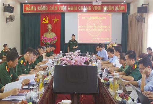 Trung tướng Nguyễn Hồng Thái làm việc với huyện Đại Từ