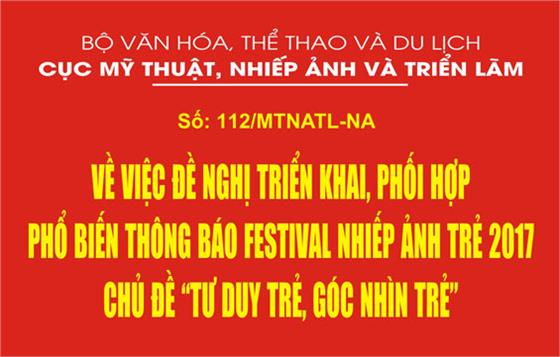 Triển khai, phổ biến Thông báo Festival Nhiếp ảnh trẻ 2017