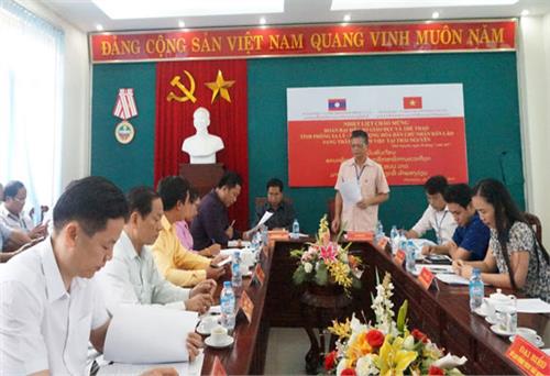 Phong Sa Ly Delegation (Laos) paid a working visit to Thai Nguyen