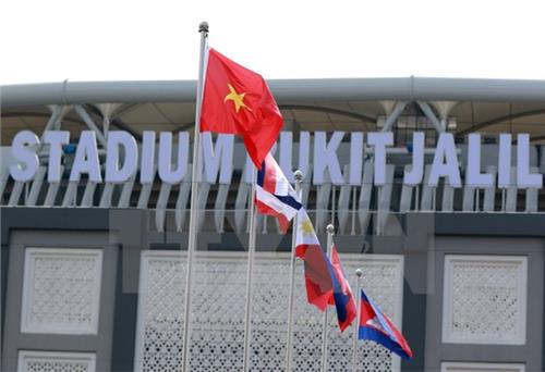 SEA Games 29: Quốc kỳ Việt Nam tung bay trong Lễ thượng cờ