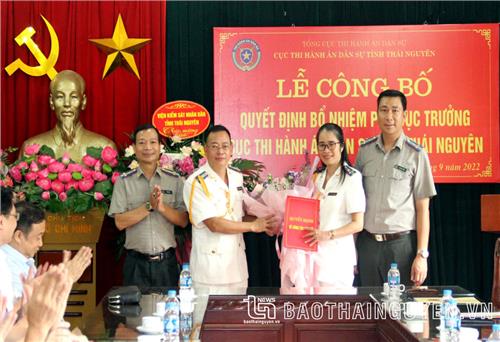 Đồng chí Phạm Thị Lan Anh giữ chức Phó Cục trưởng Cục Thi hành án dân sự tỉnh