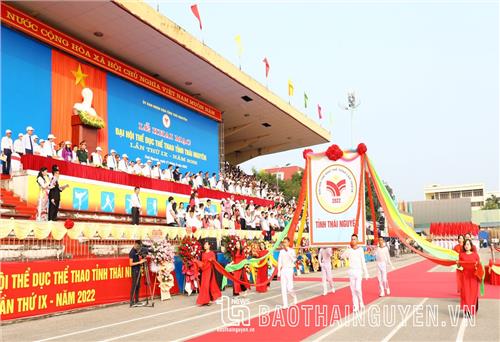 [Trực tuyến]: Khai mạc Đại hội Thể dục thể thao tỉnh Thái Nguyên lần thứ  IX - năm 2022
