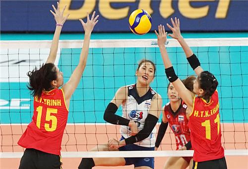 Đội tuyển bóng chuyền nữ Việt Nam xếp hạng 4 tại giải châu Á
