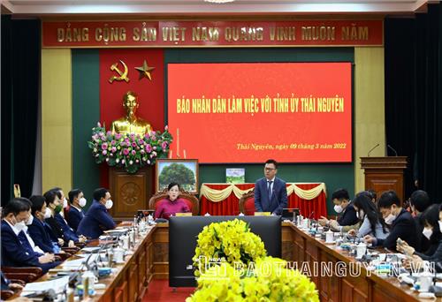 Báo Nhân Dân luôn đồng hành với Thái Nguyên
