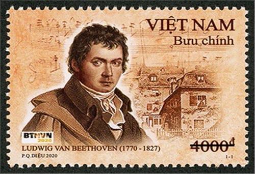 Phát hành bộ tem về nhà soạn nhạc vĩ đại Beethoven