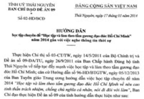 Hướng dẫn học tập chuyên đề 