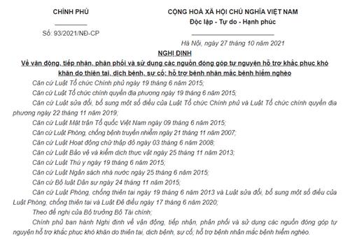 Khi kêu gọi từ thiện, cá nhân phải mở tài khoản riêng tại ngân hàng