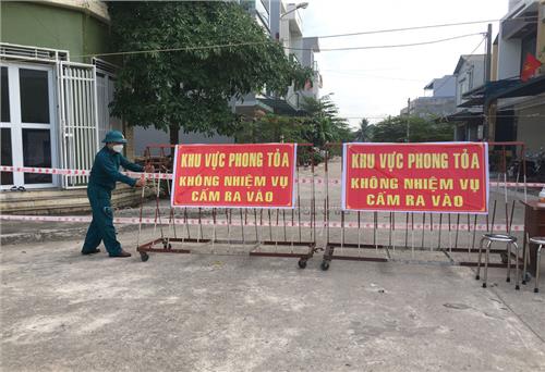 T.P Sông Công: Phong tỏa 22 hộ dân liên quan đến trường hợp F0