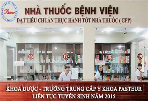 Trung cấp Y khoa Pasteur Thái Nguyên tuyển sinh ngành Dược học