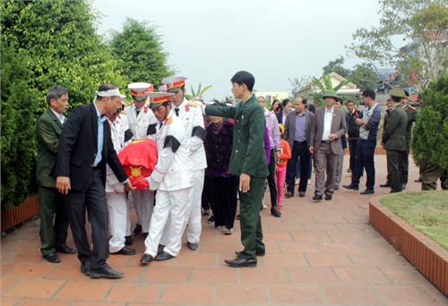 An táng hài cốt liệt sĩ