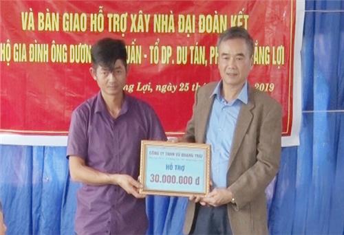 Hỗ trợ xây nhà đại đoàn kết cho hộ nghèo
