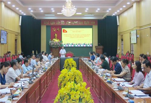 Làm tốt công tác tham mưu cho cấp ủy về lĩnh vực tổ chức xây dựng Đảng