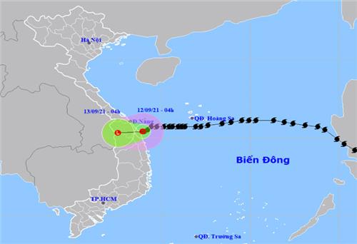 Bão số 5 suy yếu thành áp thấp nhiệt đới