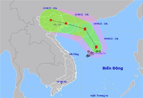 Áp thấp nhiệt đới mạnh thành bão giật cấp 10