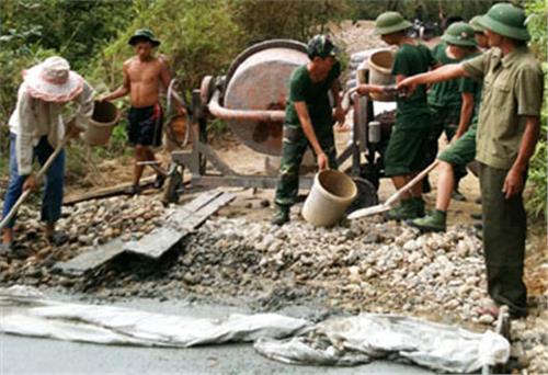 Chuyện làm đường bê tông của một tổ dân phố