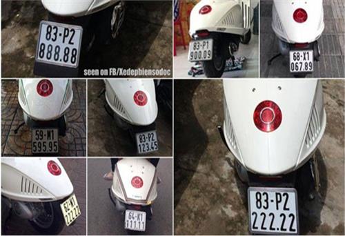 Siêu phẩm Vespa 946 và bộ sưu tập biển số 