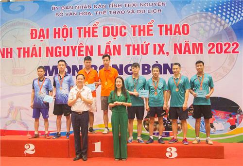 Trao 68 huy chương môn bóng bàn tại Đại hội Thể dục thể thao tỉnh