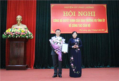 Phú Lương có Bí thư Huyện ủy mới