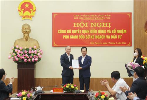 Công bố quyết định bổ nhiệm Phó Giám đốc Sở Kế hoạch và Đầu tư