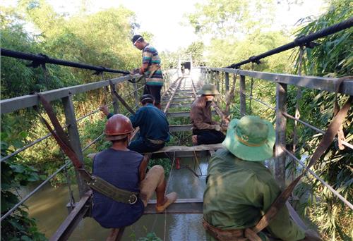 Đại Từ: Đầu tư duy tu, sửa chữa 10 cầu treo