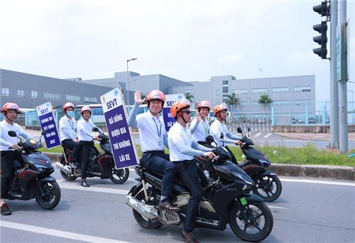 10 nghìn công nhân tham gia Ngày hội văn hóa an toàn giao thông