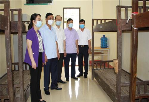 Lãnh đạo tỉnh kiểm tra công tác phòng, chống dịch COVID-19 tại Võ Nhai