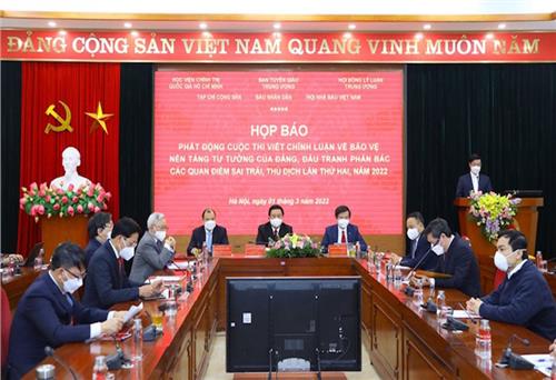 Triển khai Cuộc thi viết chính luận về bảo vệ nền tảng tư tưởng của Đảng