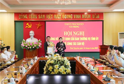 Đồng chí Bùi Thanh Hải giữ chức Chánh Văn phòng Tỉnh ủy