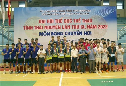 TP. Thái Nguyên đoạt huy chương Vàng bóng chuyền hơi tại Đại hội Thể dục Thể thao tỉnh