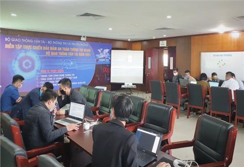 Diễn tập bảo đảm an toàn thông tin mạng lĩnh vực giao thông, vận tải