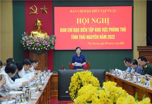 Tạo sự thống nhất cao trong triển khai diễn tập phòng thủ tỉnh