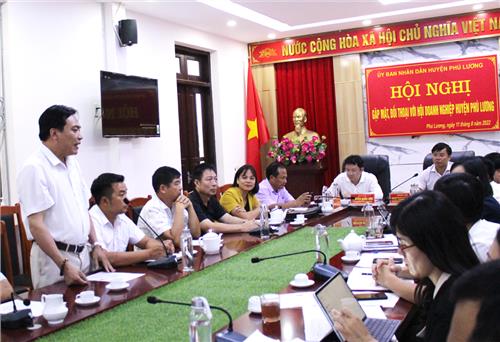 Phú Lương: Gặp mặt, đối thoại với Hội doanh nghiệp