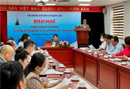 Khai mạc vòng chấm sơ khảo Giải Báo chí quốc gia lần thứ XVI - năm 2021