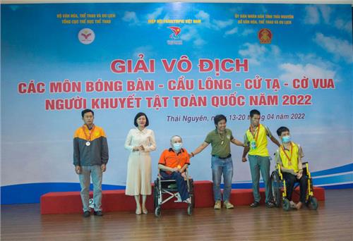 Hoàn tất thi đấu giải thể thao dành cho người khuyết tật