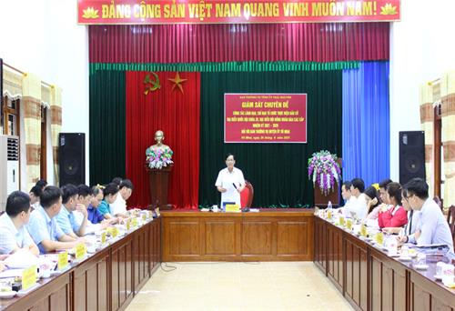 Giám sát về công tác lãnh đạo, chỉ đạo tổ chức bầu cử