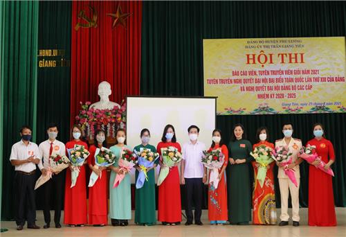 Phú Lương: Gần 200 thí sinh tham dự Hội thi báo cáo viên, tuyên truyền viên giỏi