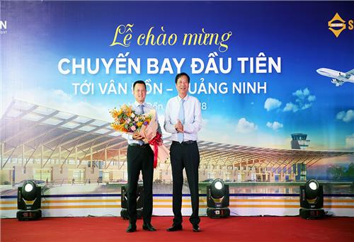 Sân bay quốc tế Vân Đồn đón chuyến bay đầu tiên