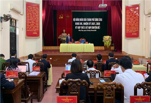 HĐND T.P Sông Công: Thông qua dự thảo 10 nghị quyết quan trọng