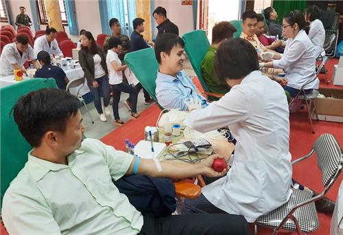 Võ Nhai: Trên 220 người tham gia hiến máu nhân đạo