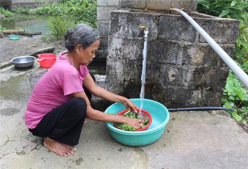 Hiệu quả từ một công trình cấp nước sinh hoạt
