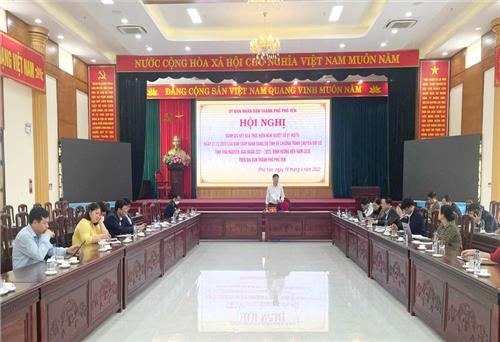 T.P Phổ Yên: Phấn đấu 80% hồ sơ công việc giải quyết trên môi trường mạng