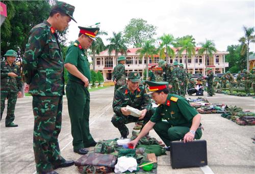 Quân khu 1: Kiểm tra công tác chuẩn bị diễn tập tại Trung đoàn 141