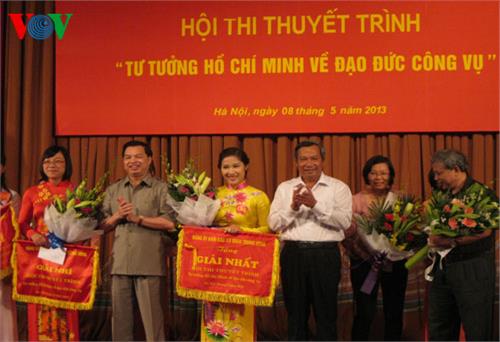 Chung kết cuộc thi “Tư tưởng Hồ Chí Minh về đạo đức công vụ”