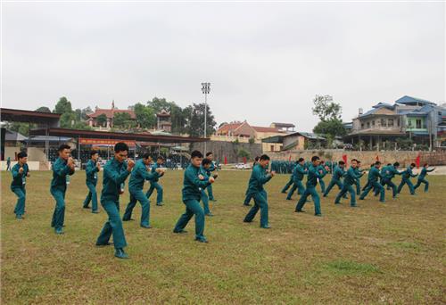 Hội thao Trung đội Dân quân cơ động huyện Phú Lương