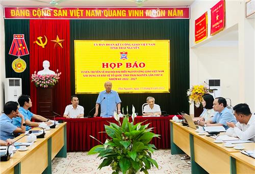  Họp báo tuyên truyền Đại hội đại biểu người Công giáo tỉnh Thái Nguyên